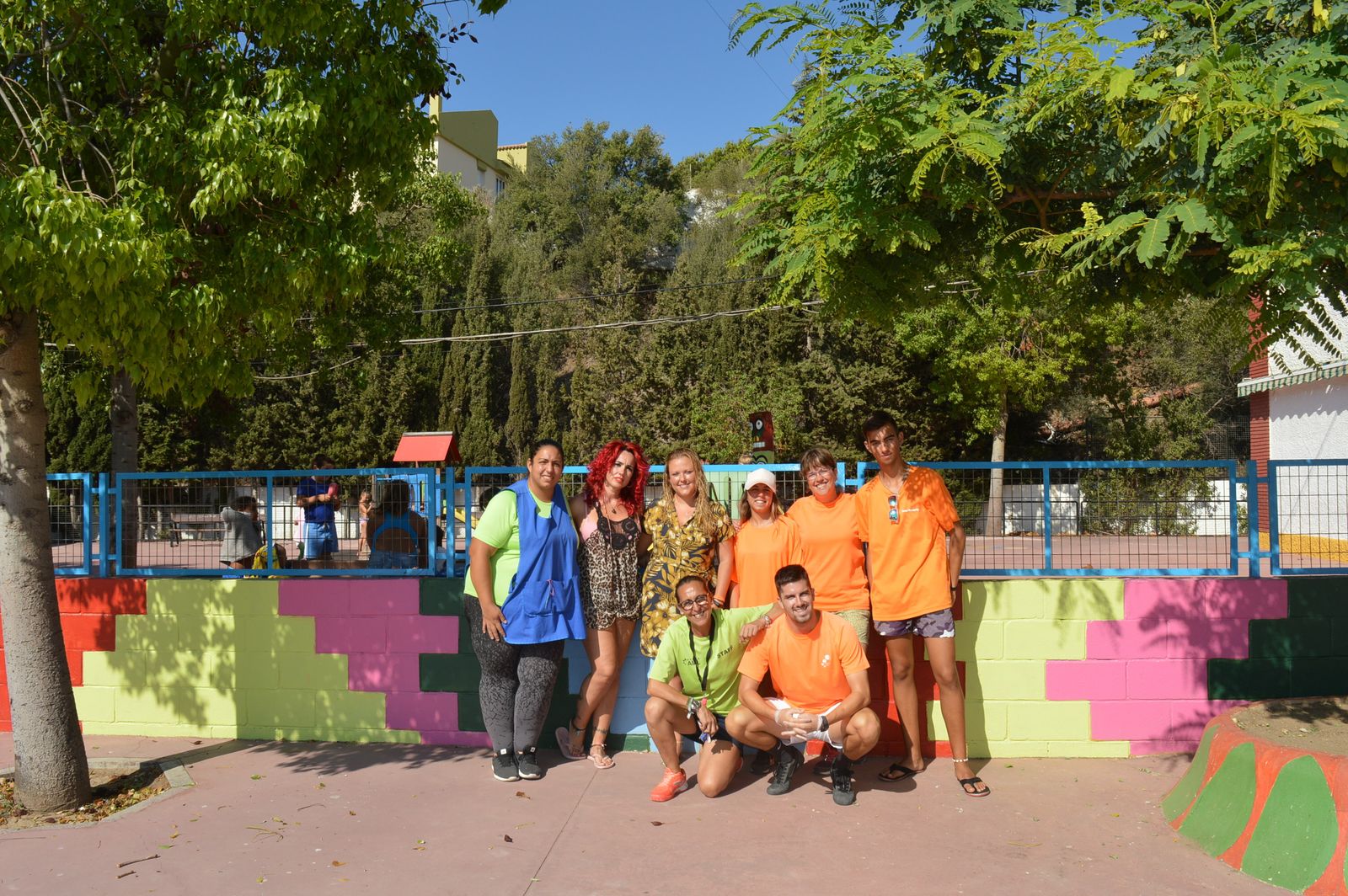 Monitores del campamento de verano de refuerzo alimentario de Rincón de la Victoria.