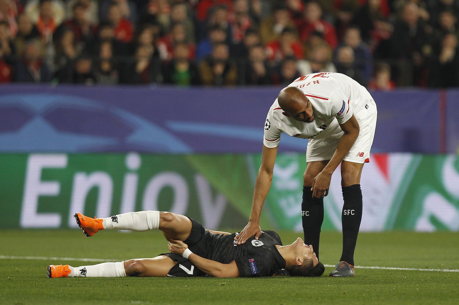 Las imágenes del Sevilla-Manchester United