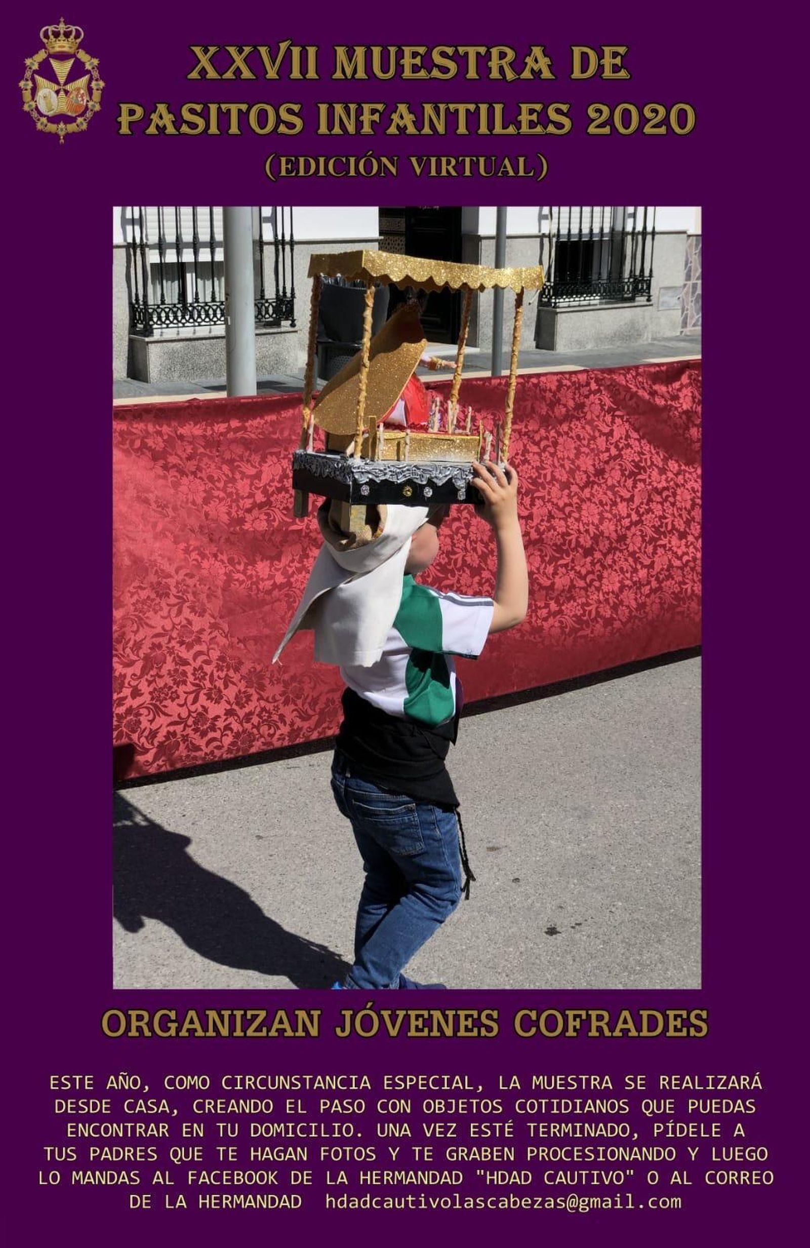 Cartel de la XVII Muestra de pasitos infantiles de la Hermandad del Cautivo de Las Cabezas de San Juan.