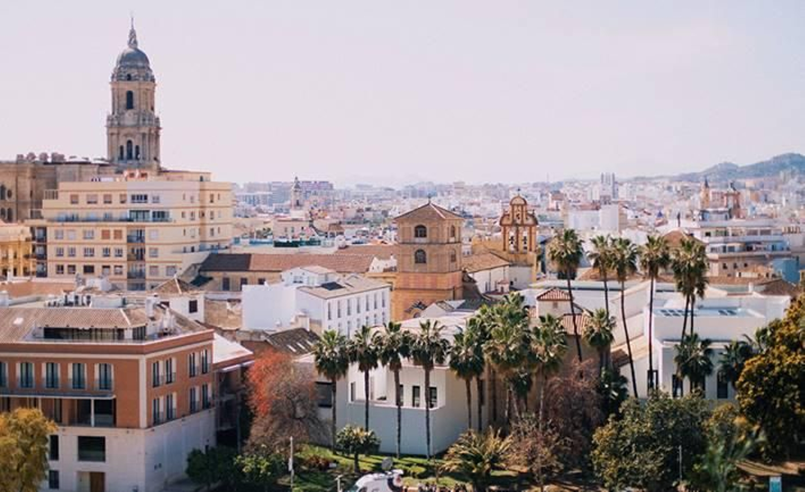Vista de Málaga capital.
