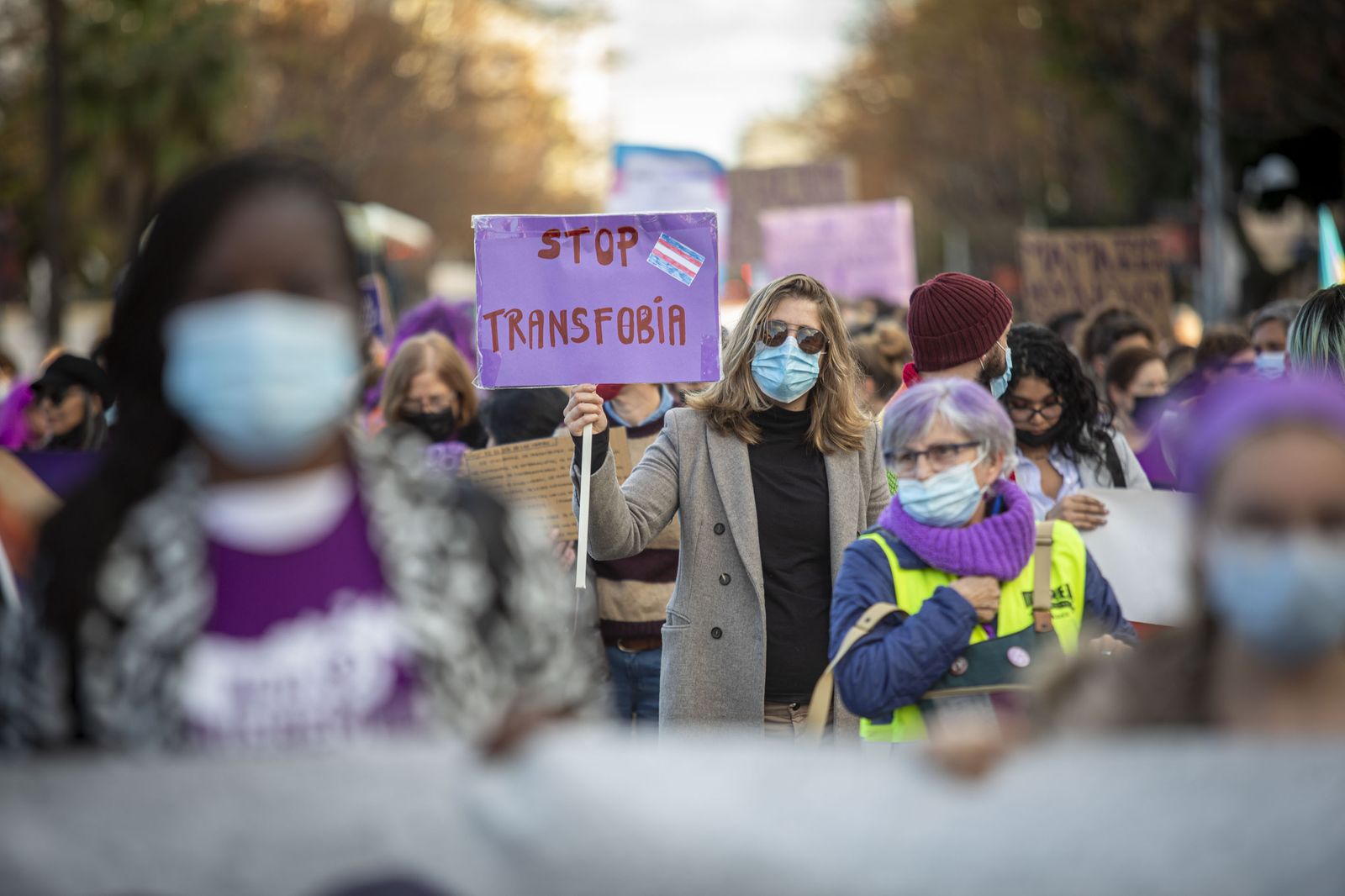 Imágenes de la manifestación del 8M en Cádiz