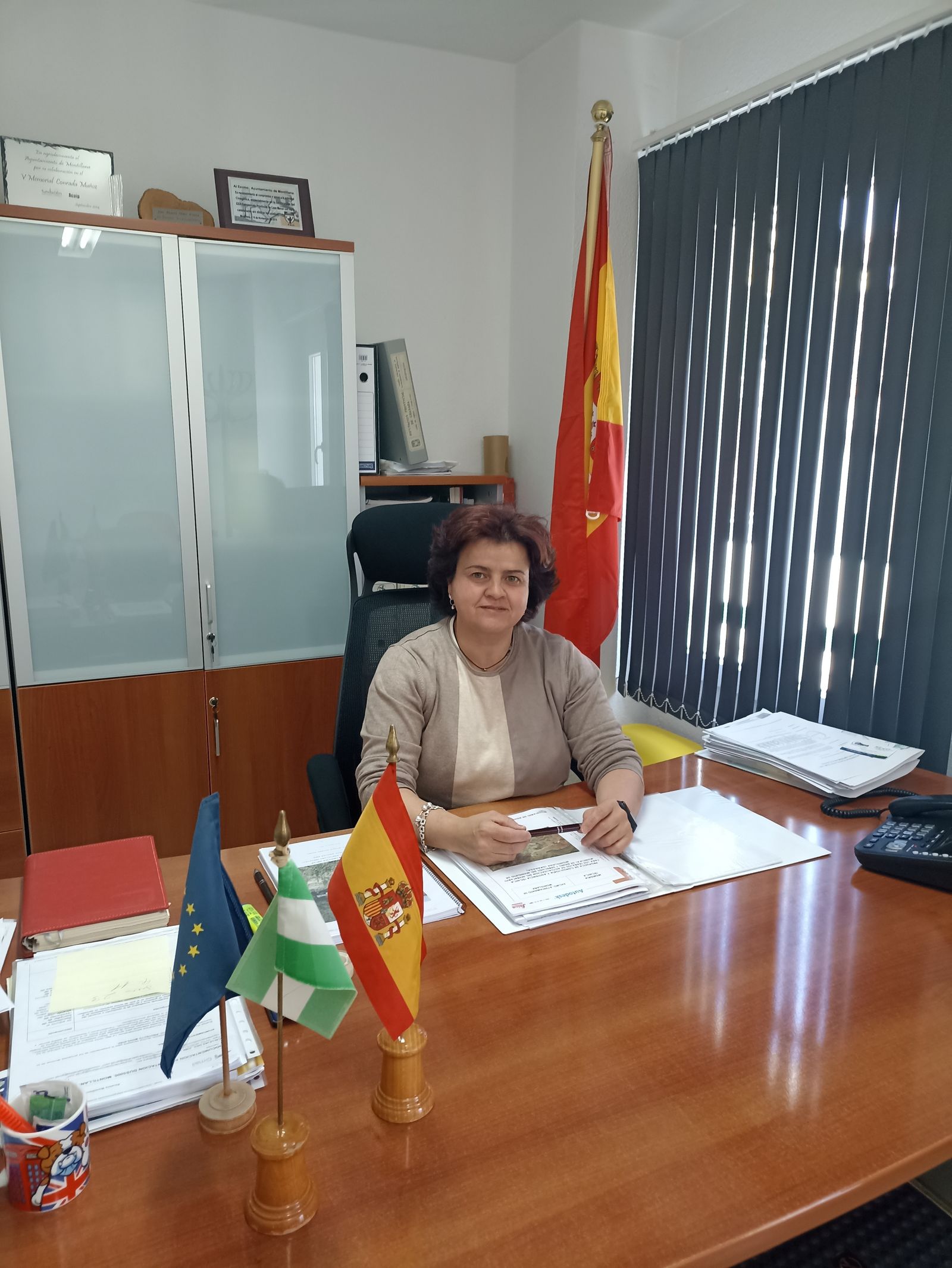 María Irene Cano Villegas, alcaldesa de Montillana.