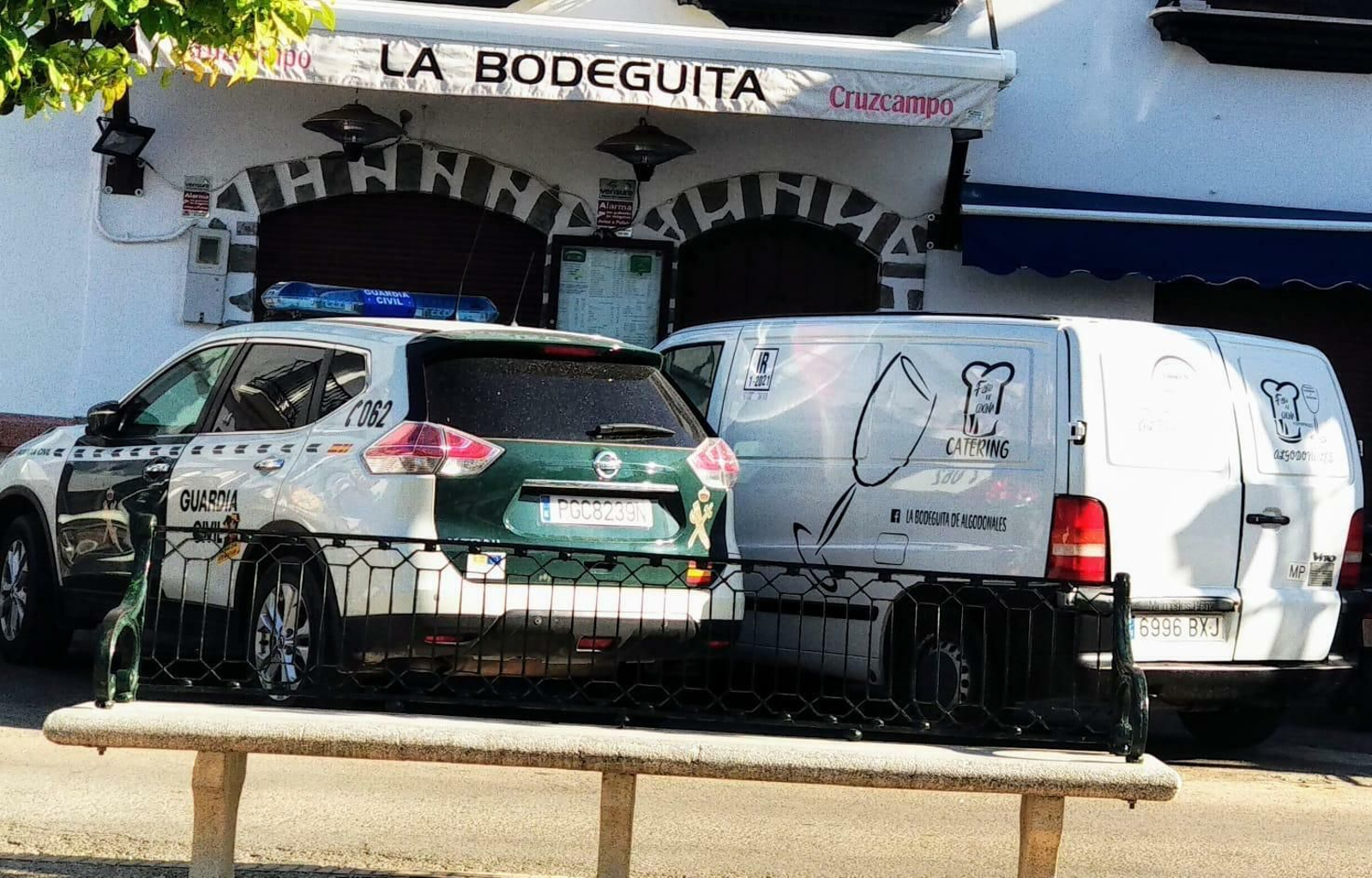 Un momento del registro ayer en Algodonales.