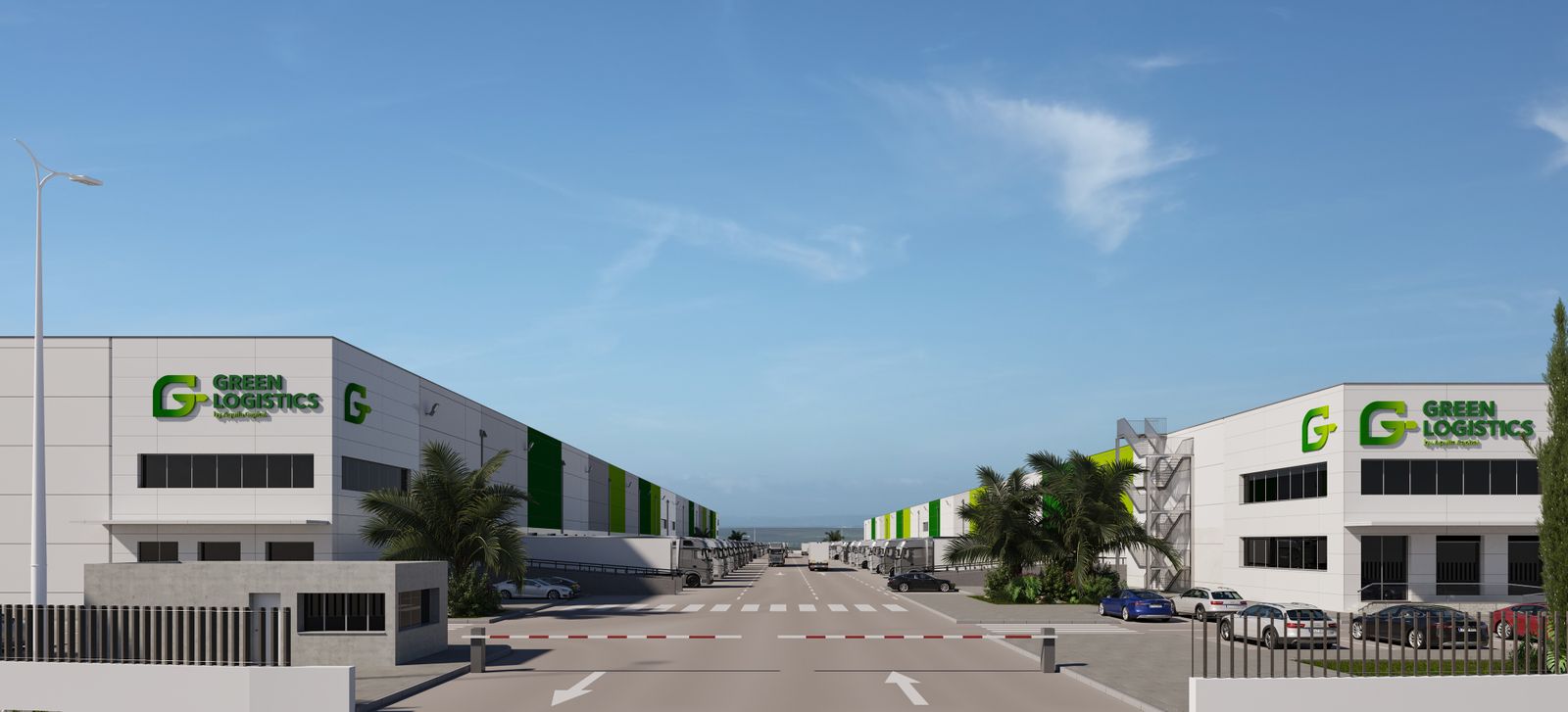 Representación gráfica del 'Green Logistics Park'.