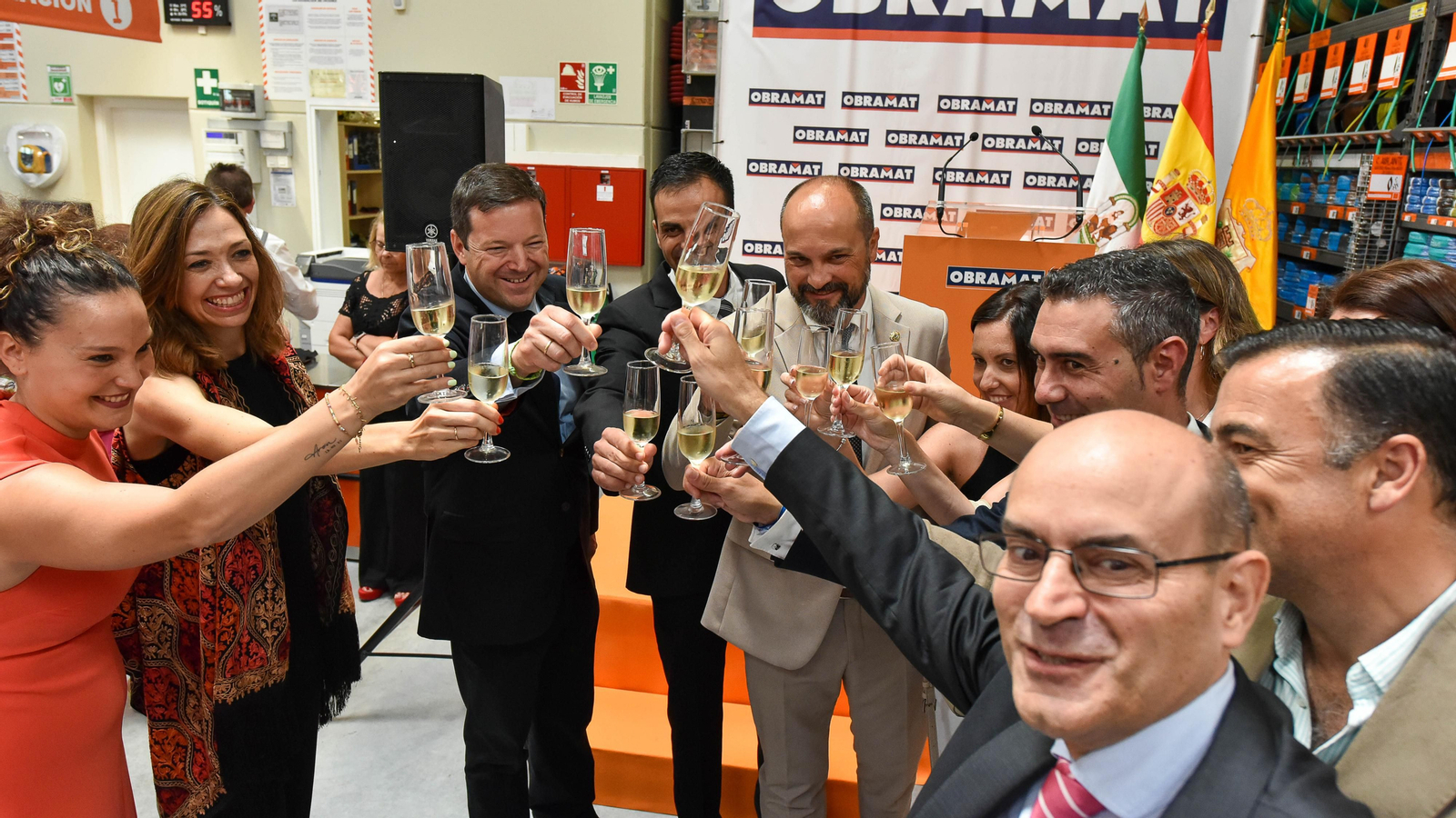 Las fotos de la inauguración de Obramat en Palmones