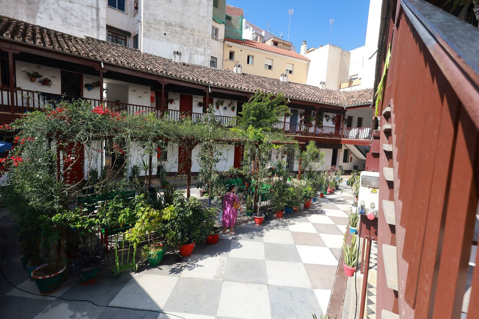 Los corralones de El Perchel y La Trinidad de Málaga, en fotografías