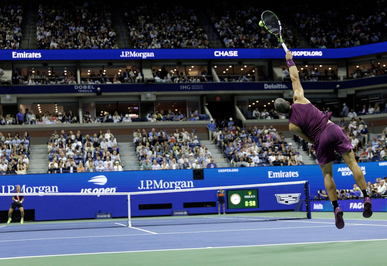 Las fotos del demoledor Alcaraz en la segunda ronda del US Open