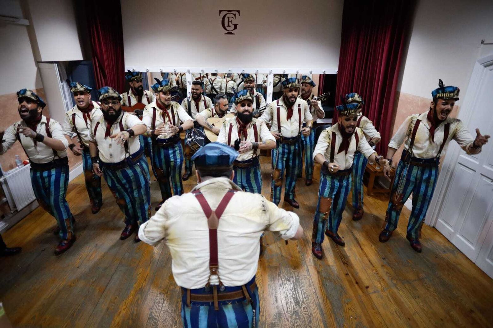 El ambiente en los camerinos del teatro