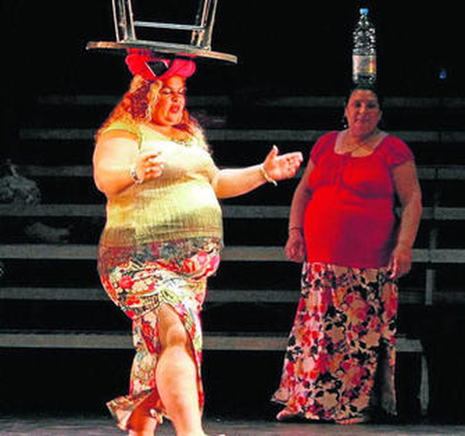 Uno de los momentos de la representación de las gitanas de El Vacie.