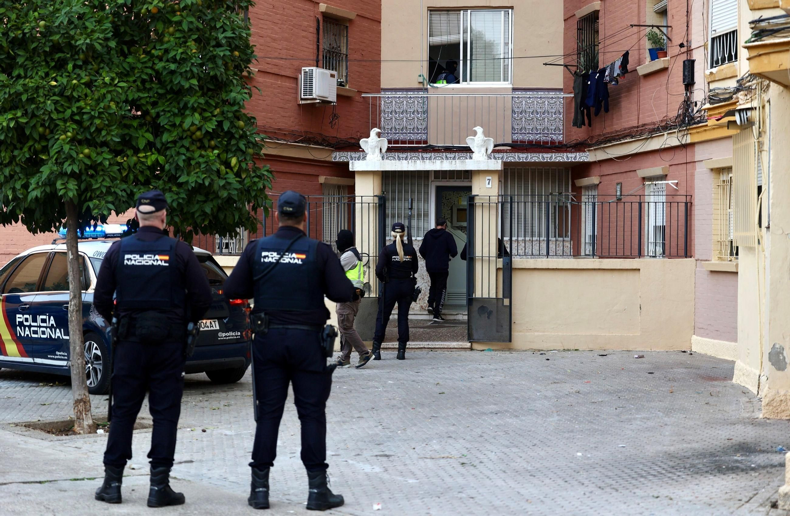 Operación policial en Madre de Dios, el pasado martes.