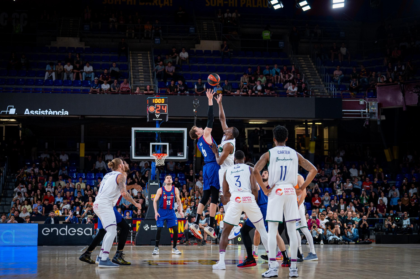 El Barcelona - Unicaja de ACB, en fotos