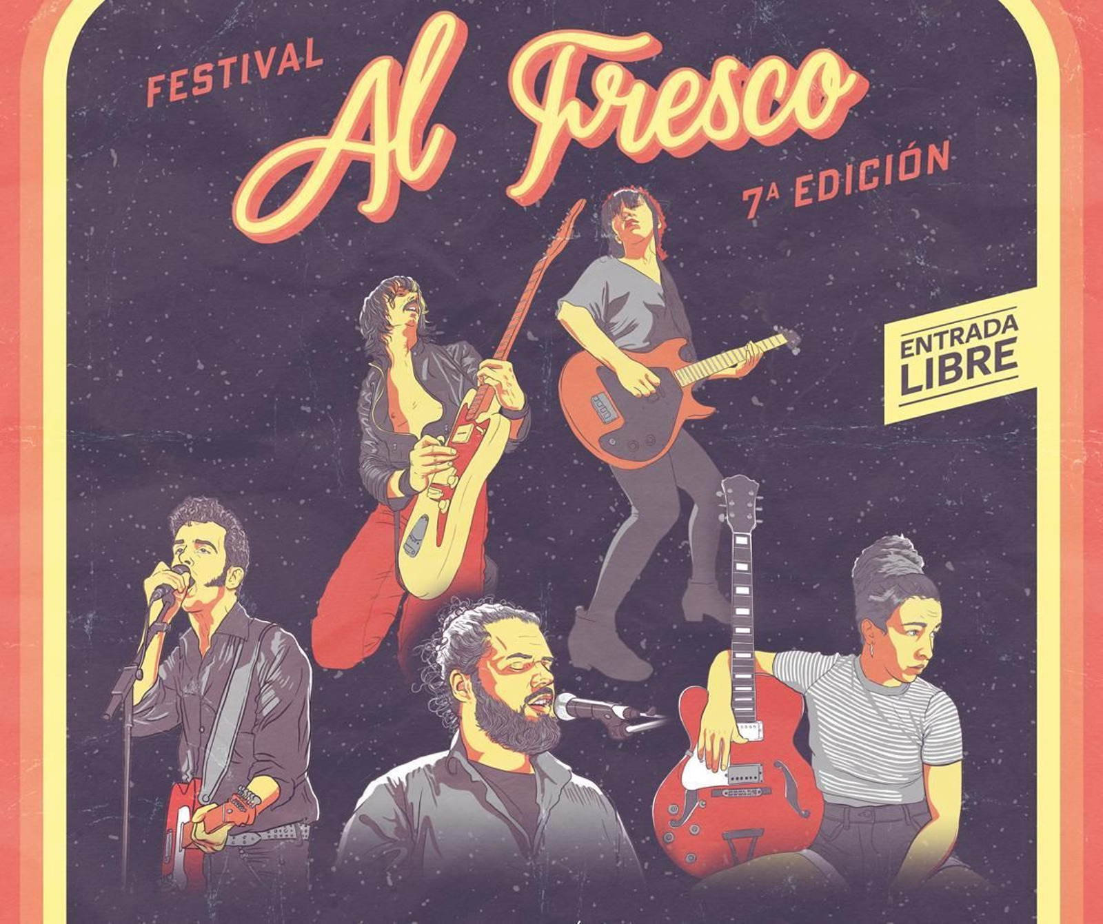 Cartel de la séptima edición del festival Al Fresco de Pozoblanco.