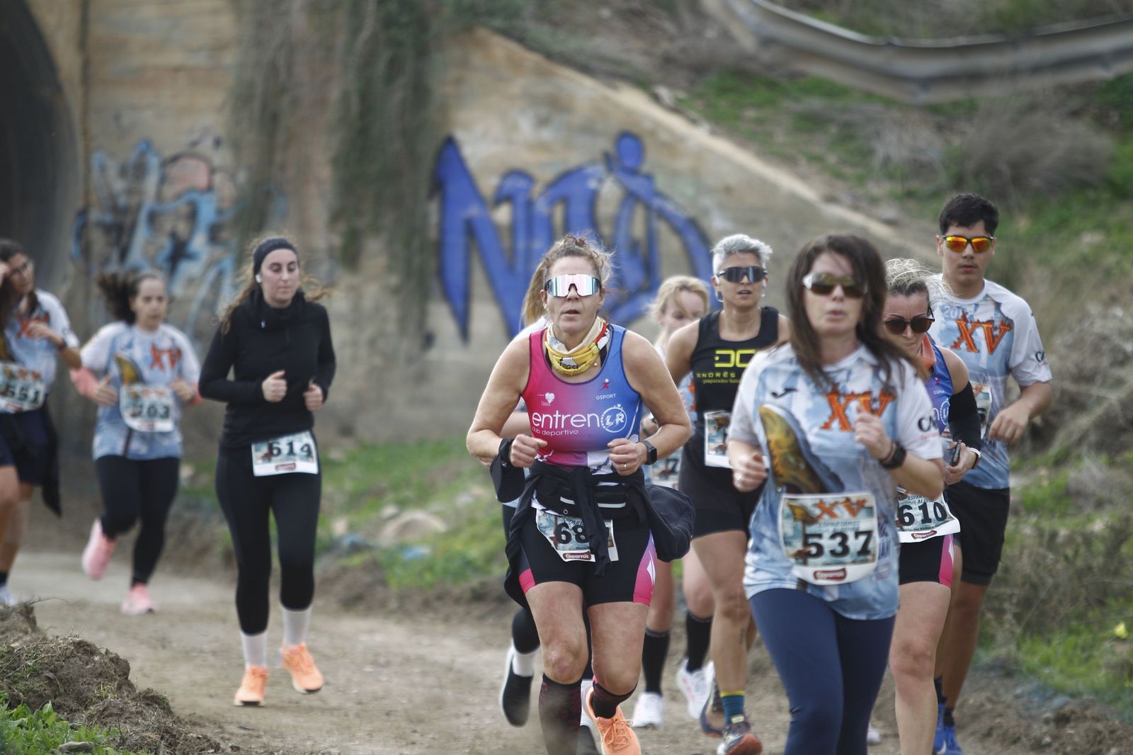 Un grupo de corredores durante el desarrollo de la prueba celebrada este pasado fin de semana.