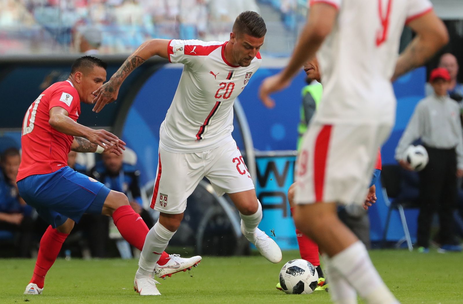 Las imágenes del Costa Rica-Serbia