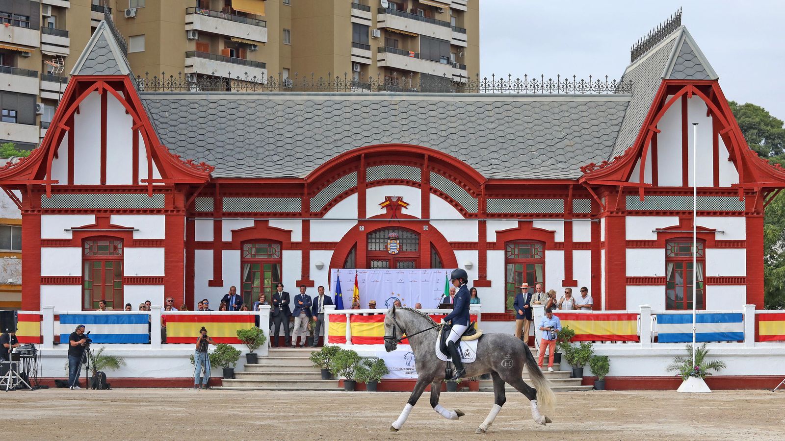 Actividades ecuestres en el Depósito de Sementales.