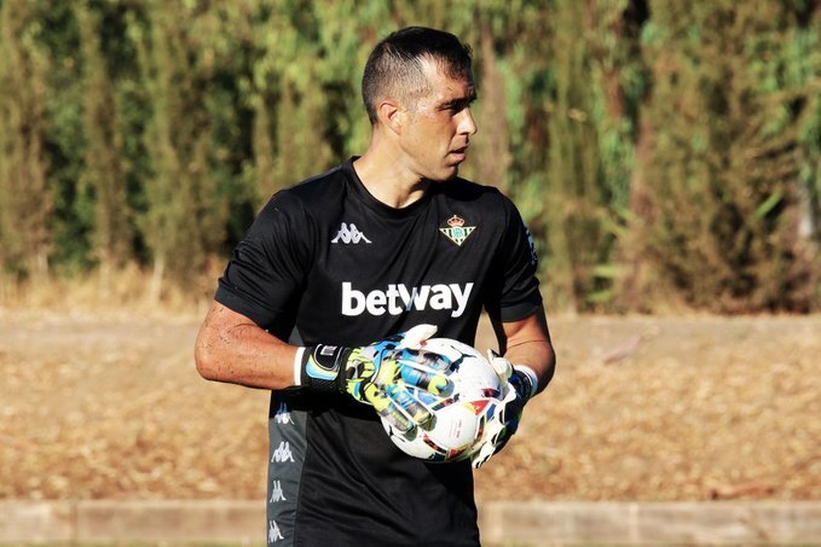 Claudio Bravo, en un entrenamiento de pretemporada.