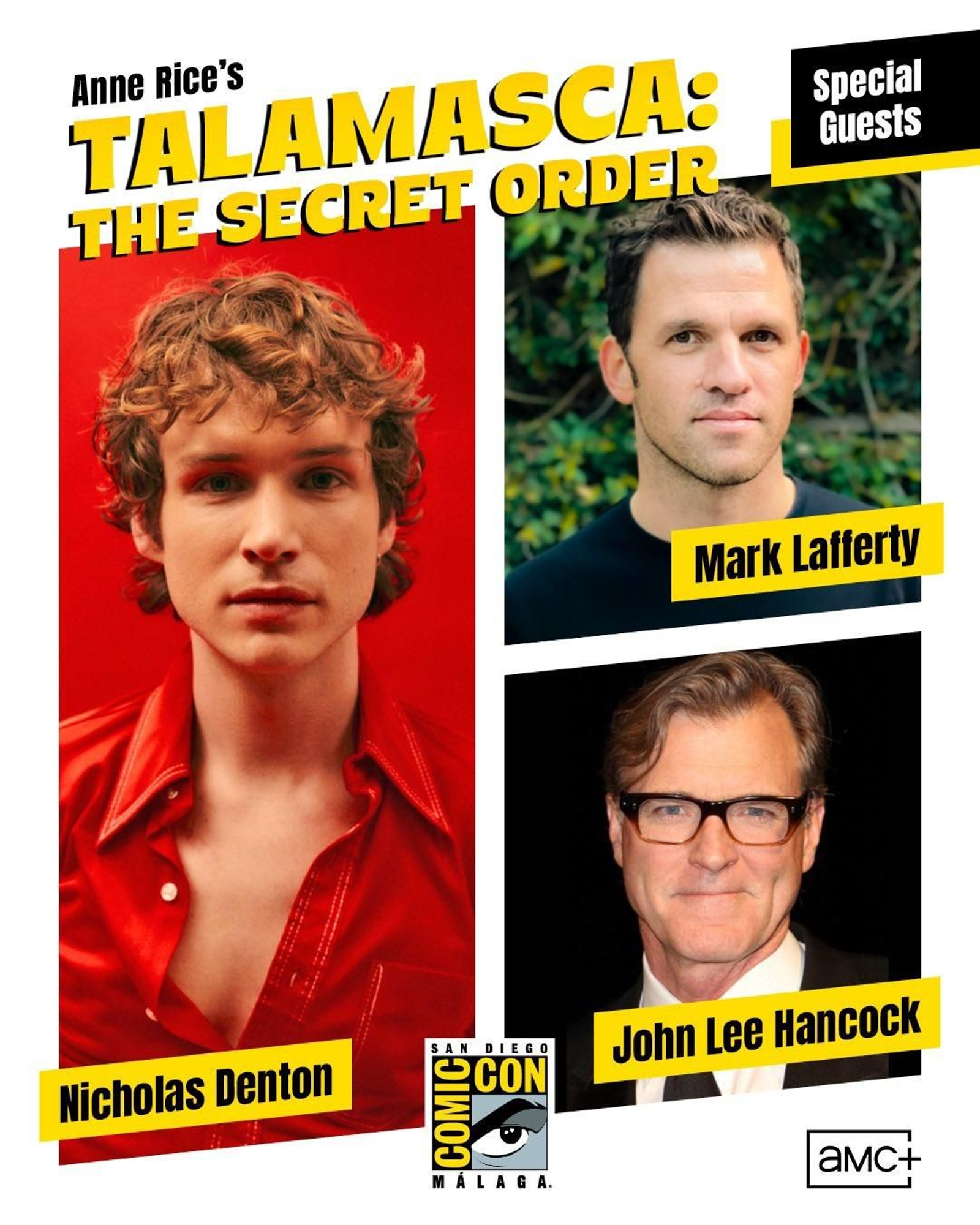 'Invitados del panel de 'Anne Rice’s Talamasca: The Secret Order' en la Comic-Con de Málaga.