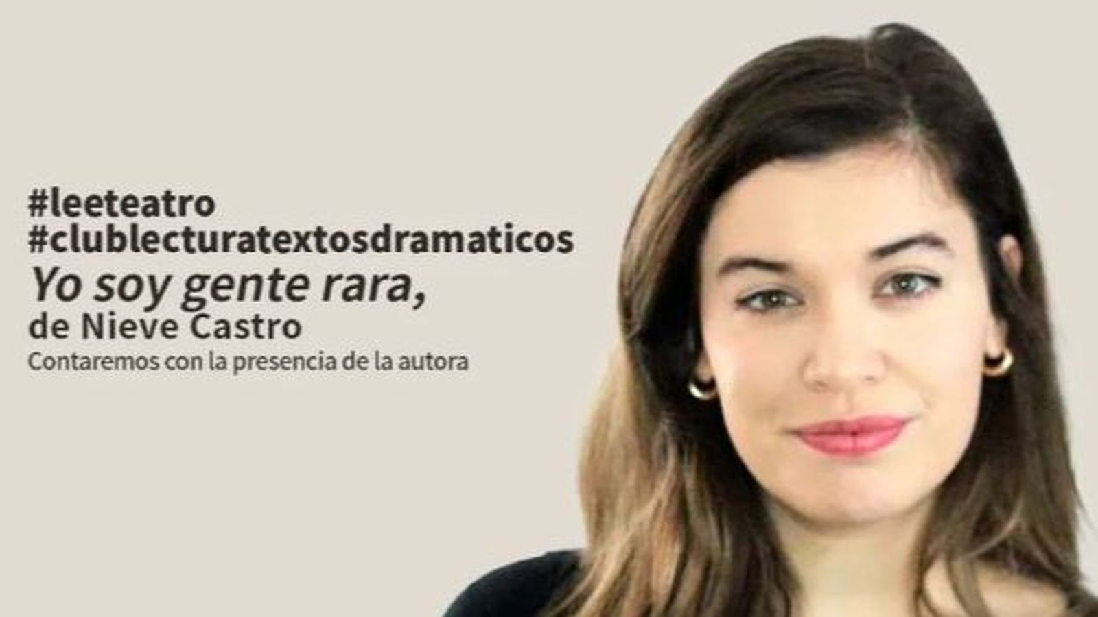 Cartel promocional de la cita literaria.