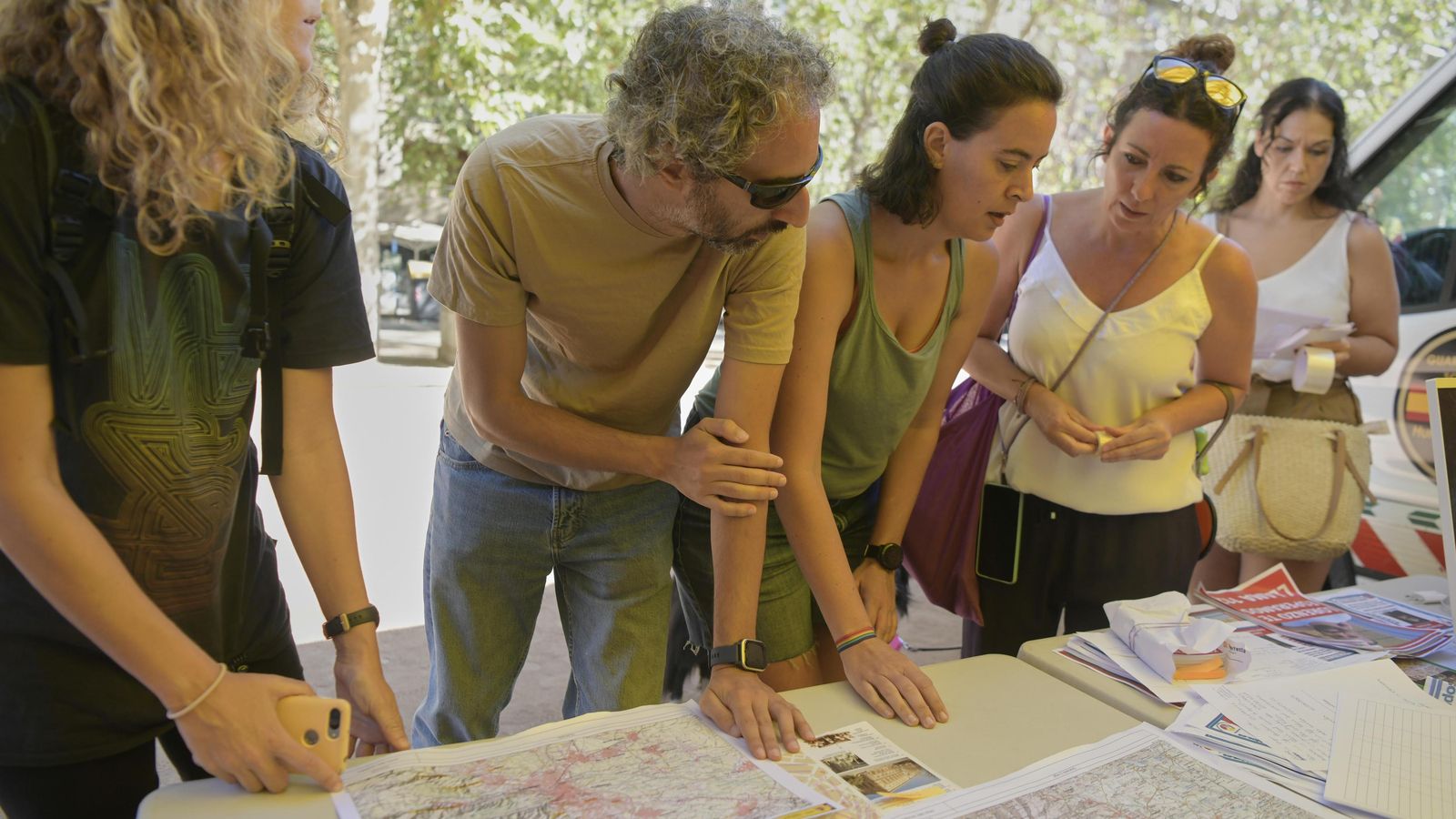 Dispositivo de búsqueda, hoy en la Fuente de las Granadas.