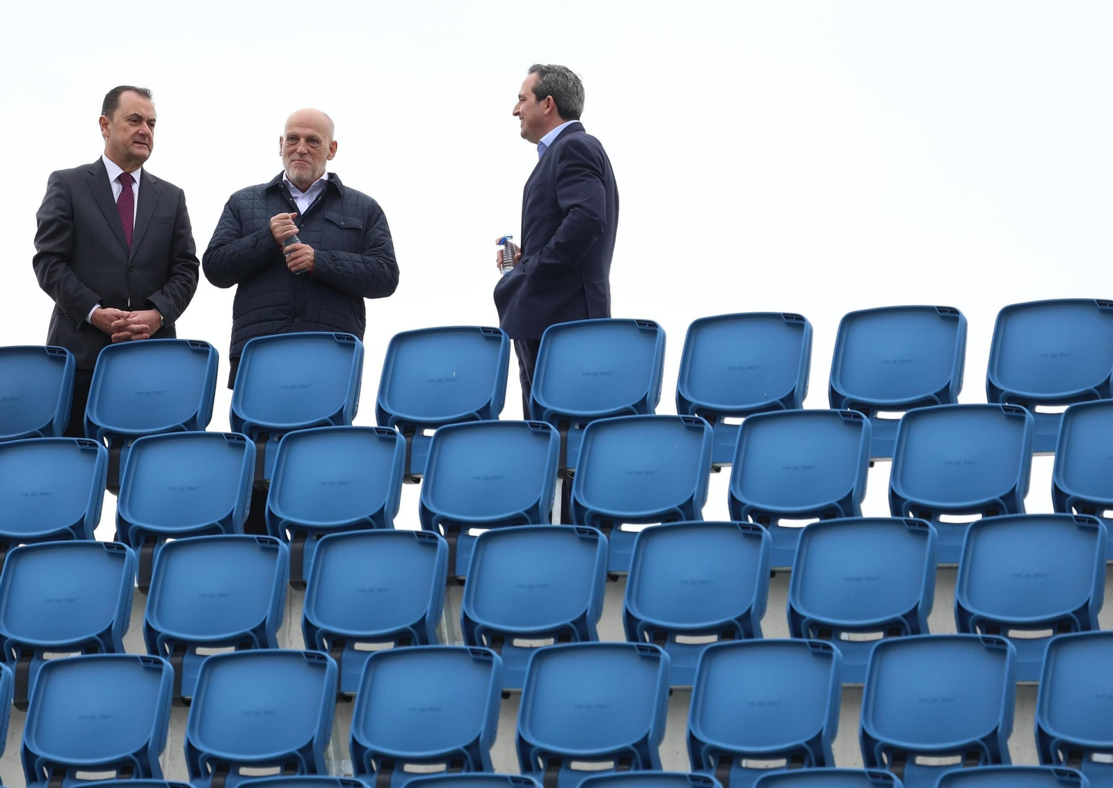 La visita de Javier Tebas a la Ciudad Deportiva del Málaga CF, en fotos