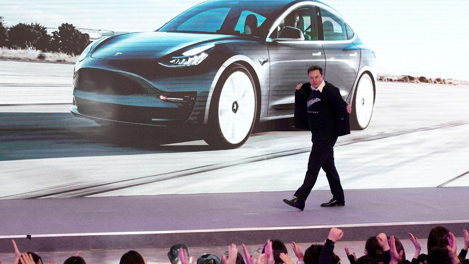 Elon Musk, en una presentación de Tesla.