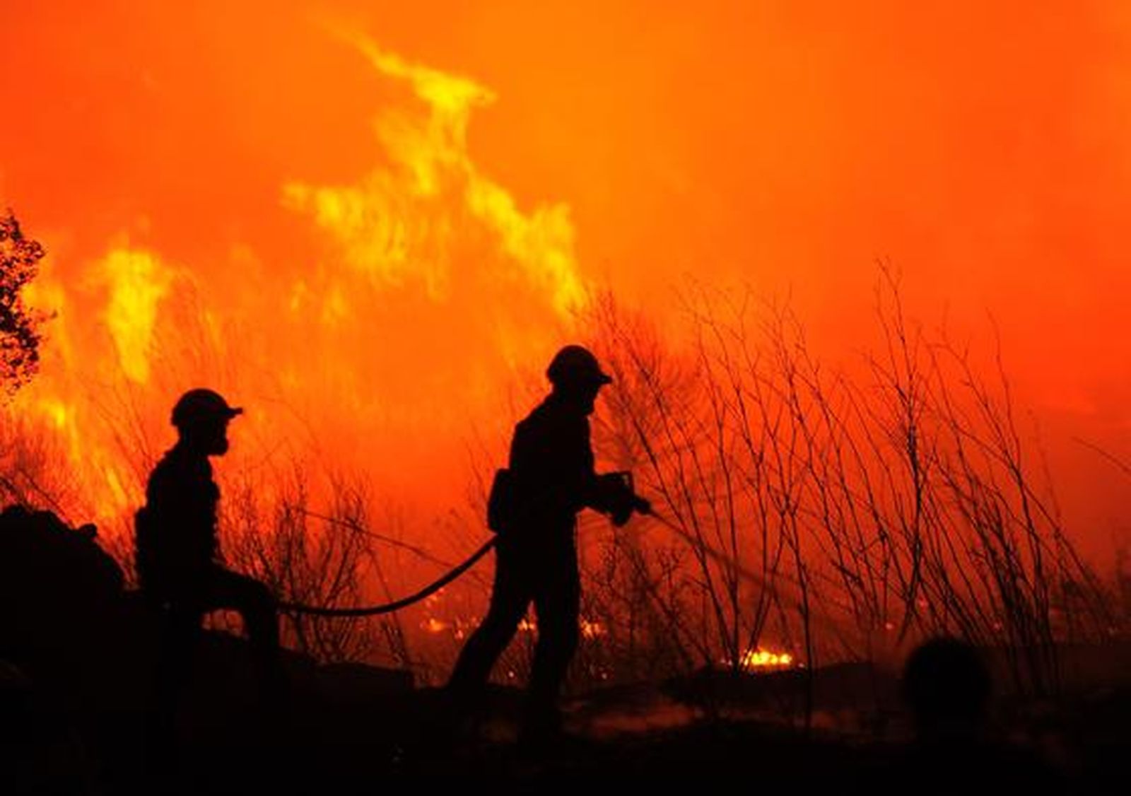 Imágenes del incendio de La Jonquera.

Foto: AFP