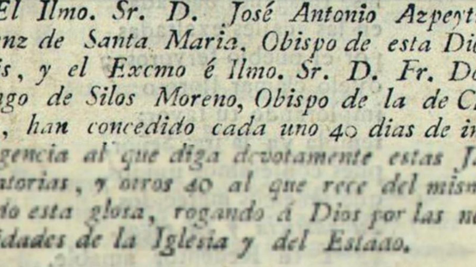 Fragmento del libro con las oraciones y absoluciones