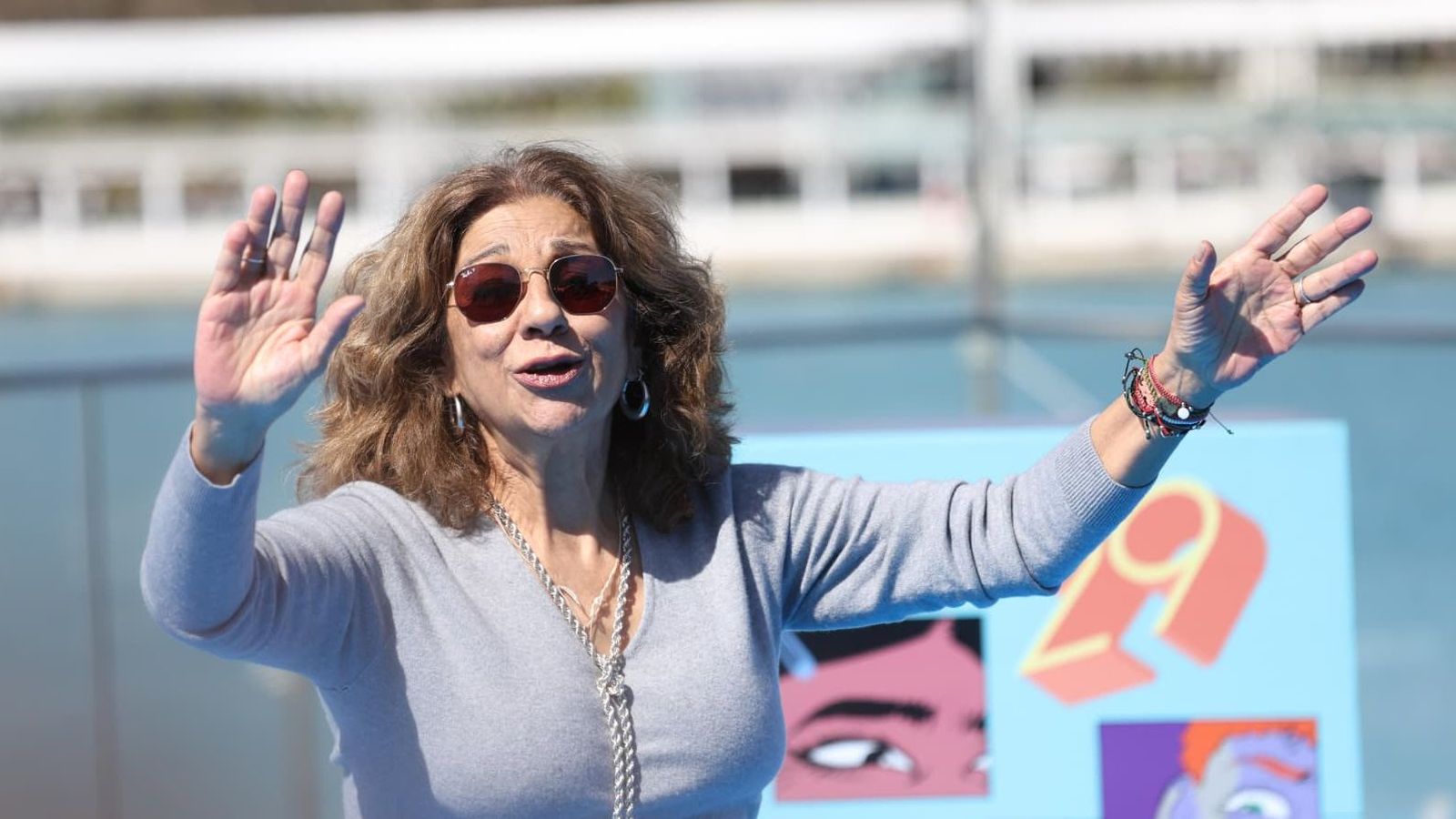 Lolita Flores presentando su nueva película en el Festival de Málaga