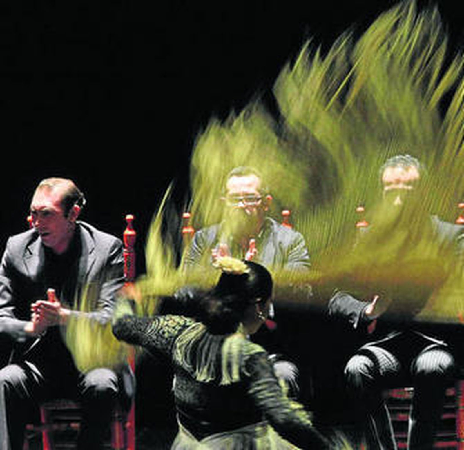 Imagen del espectáculo ofrecido ayer en el Palacio.