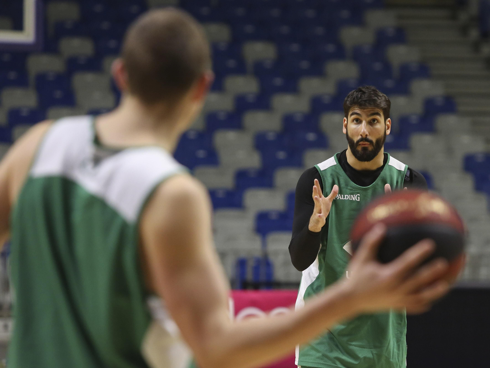 Dani Díez, durante un entrenamiento. Dani Díez, durante un entrenamiento.
