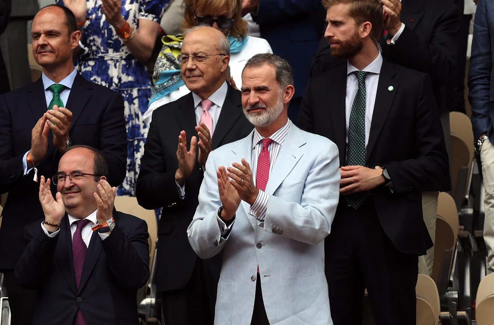 El Rey de España durante la Final de Roland Garros