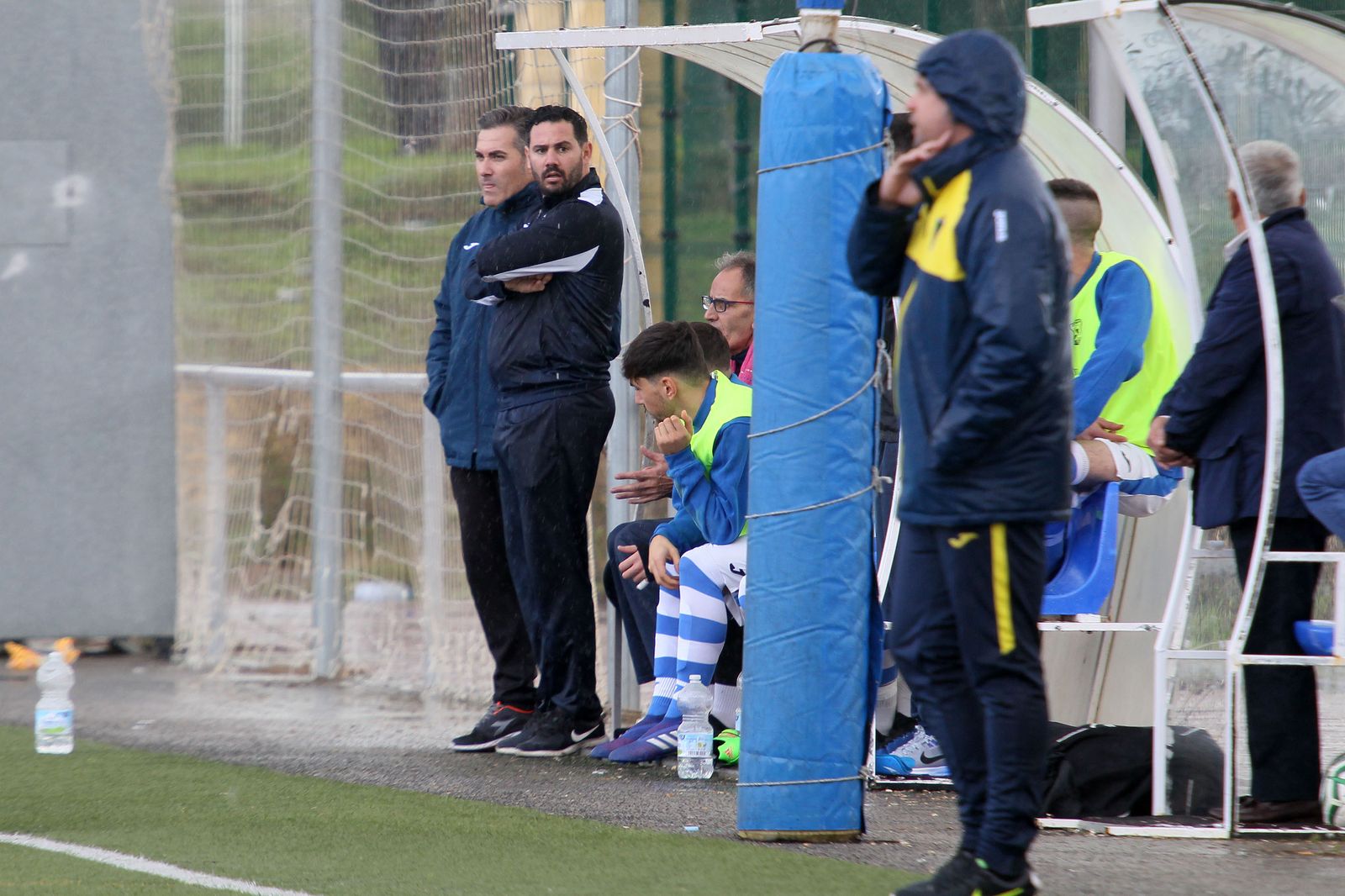 Juanjo Durán, en el pasado partido contra el San Bernardo en La Canaleja.