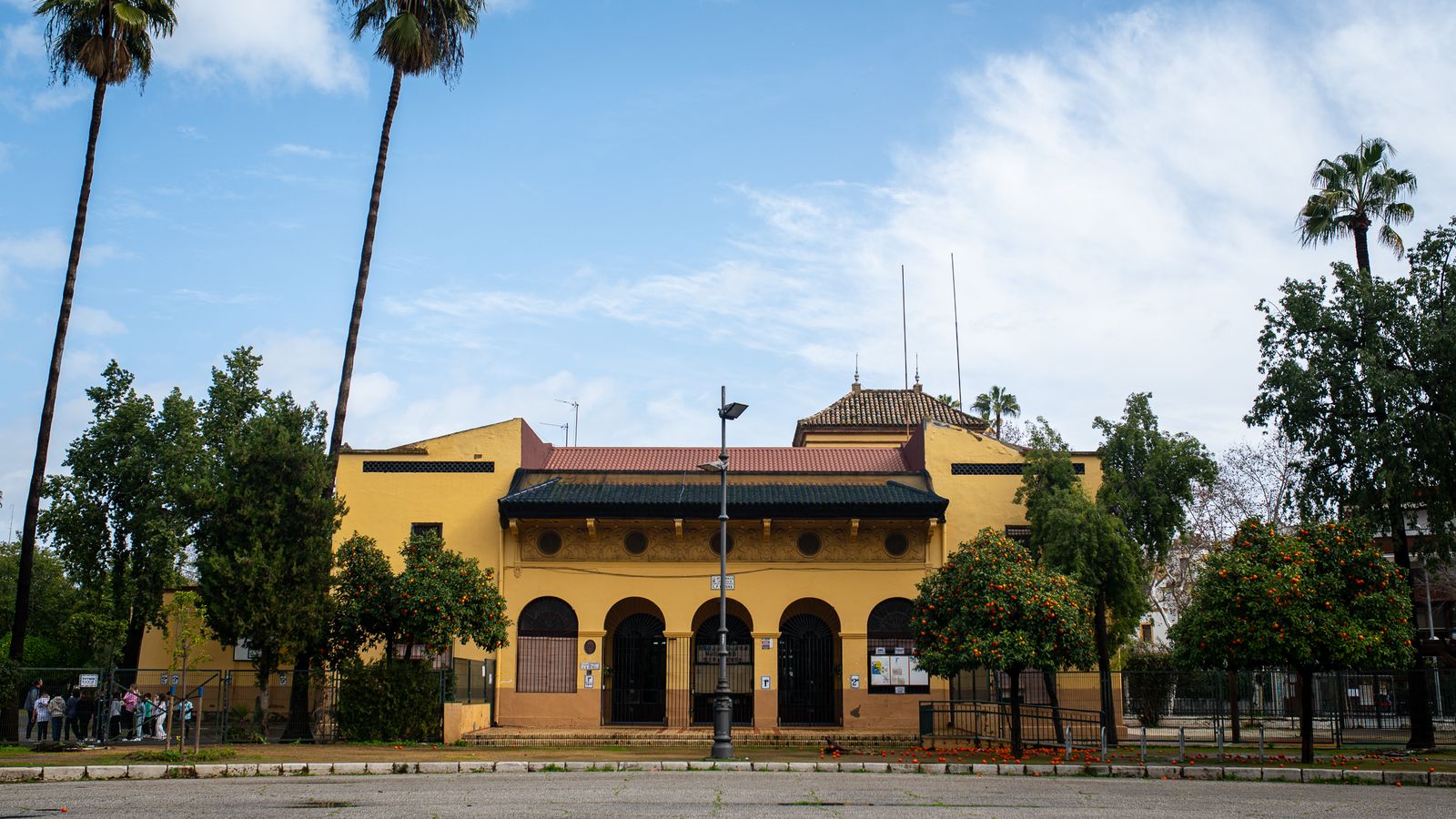 El CEIP España de Sevilla, ubicado en el Parque de María Luisa.