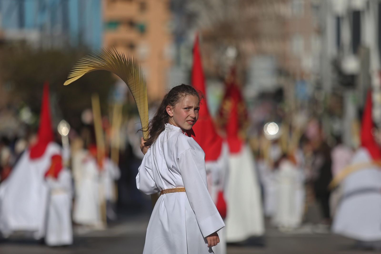 Fotos del Domingo de Ramos en Algeciras: Borriquita y Oración en el Huerto