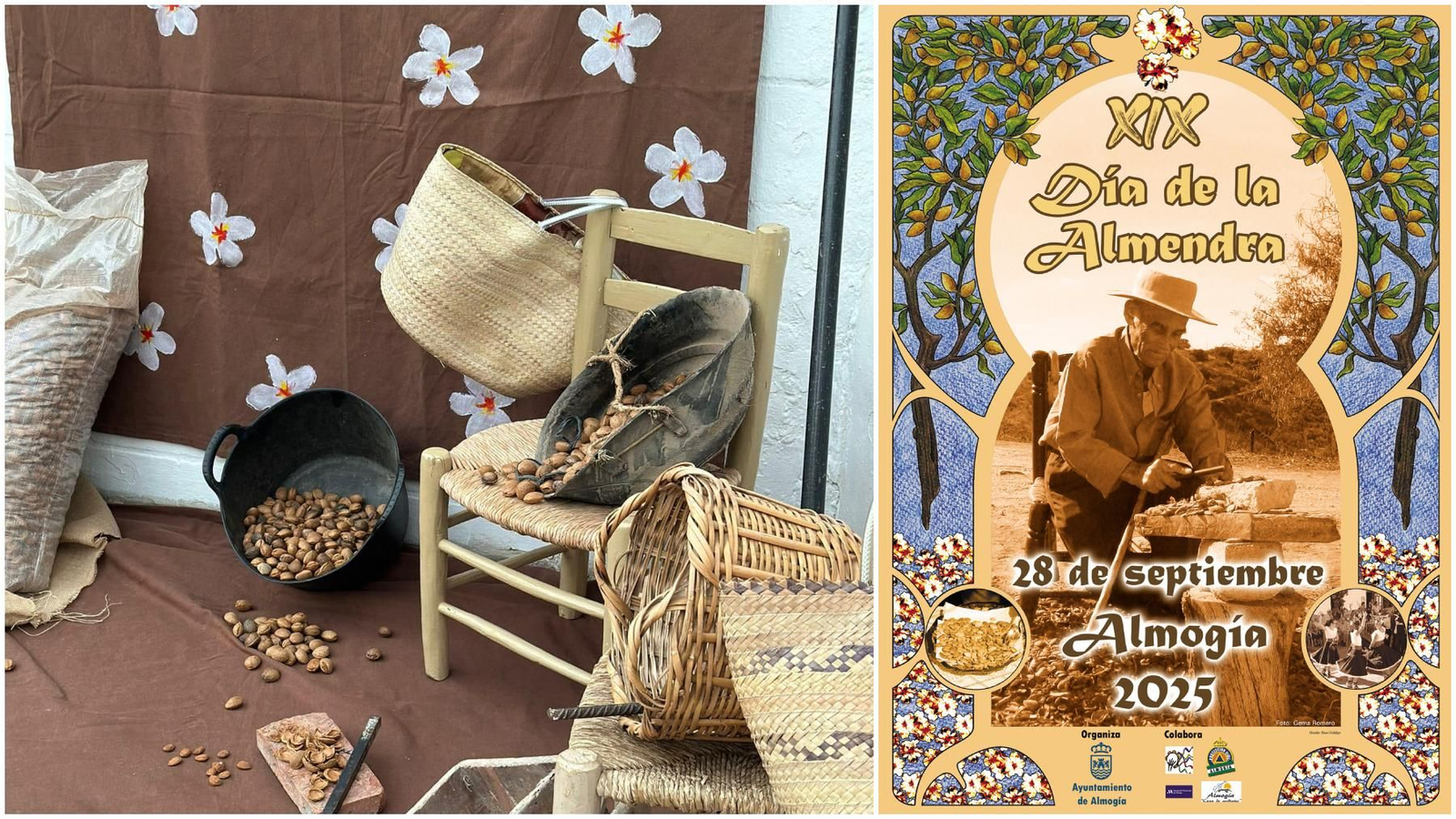 Cartel promocional del Día de la Almendra de Almogía.