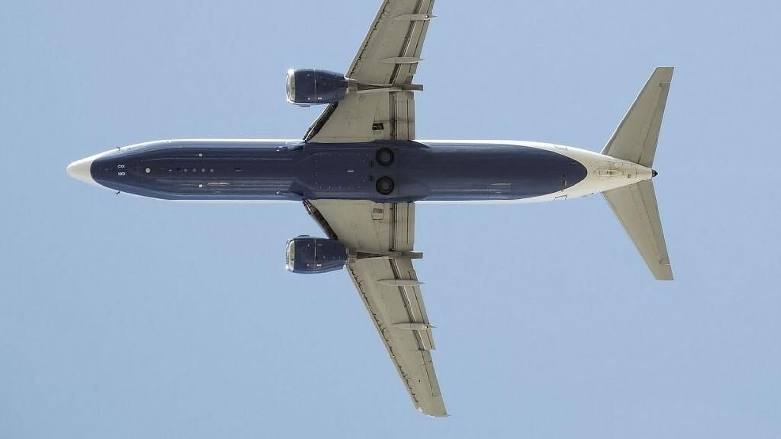 Un avión en vuelo