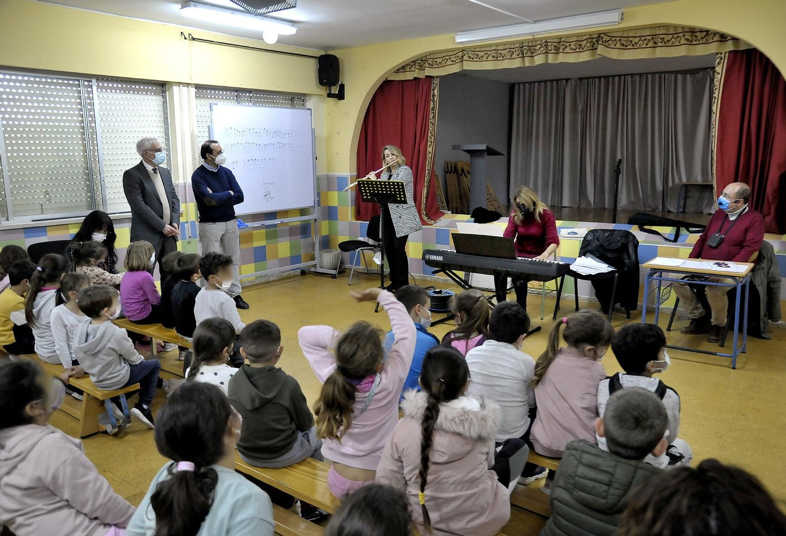 Cabello, asistiendo a una de las actividades de 'Jerez Educa'