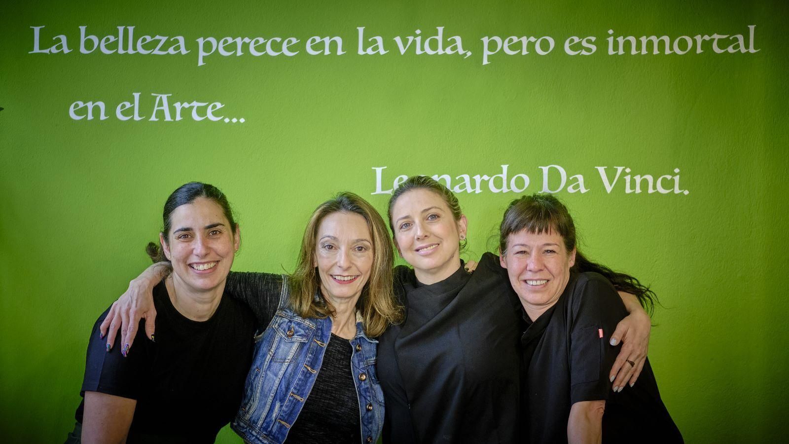 Pepa, Conchi, Alicia y Marina.