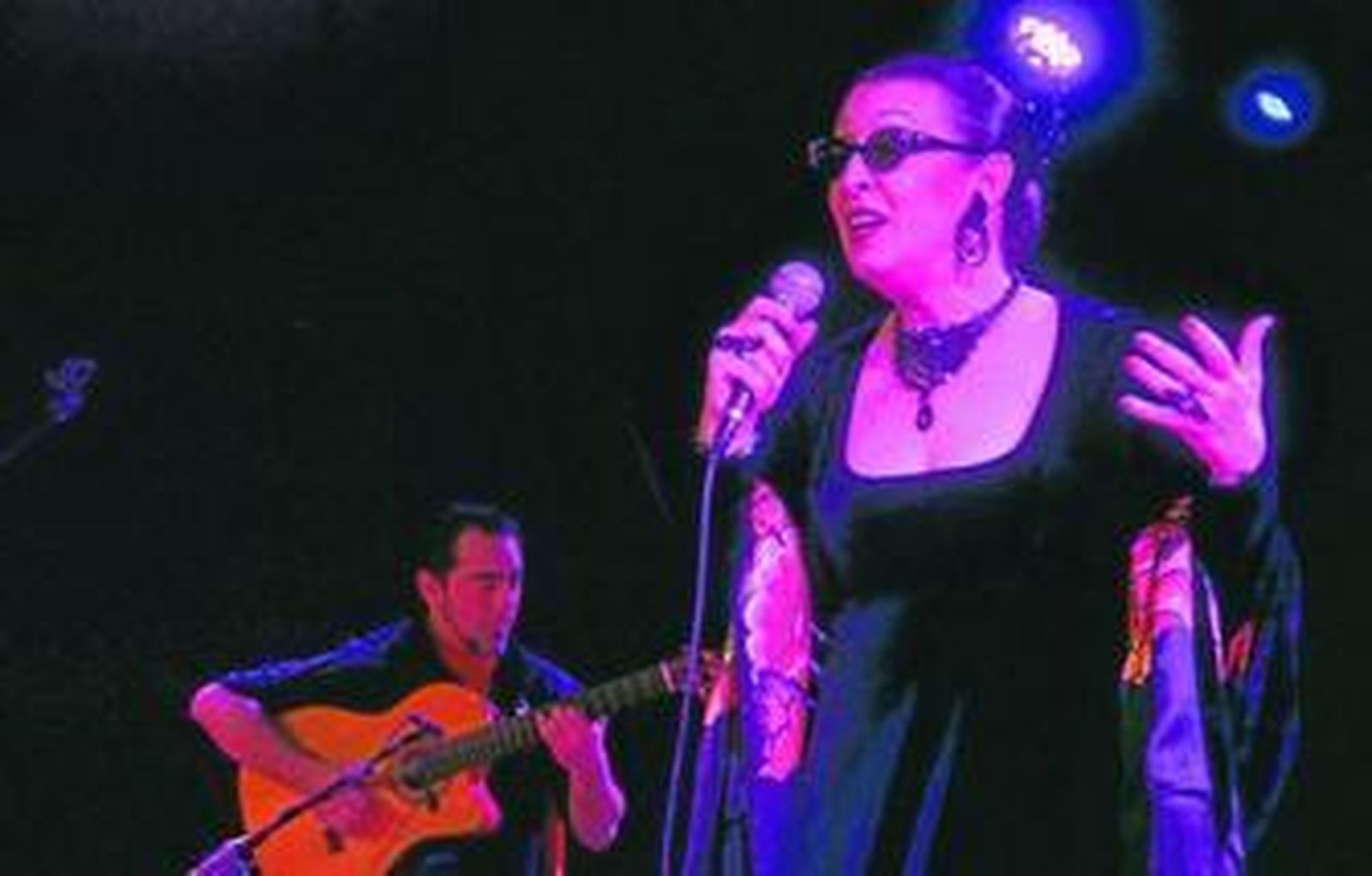 Martirio durante su actuación del pasado jueves en la sala Juan Ramón Jiménez.