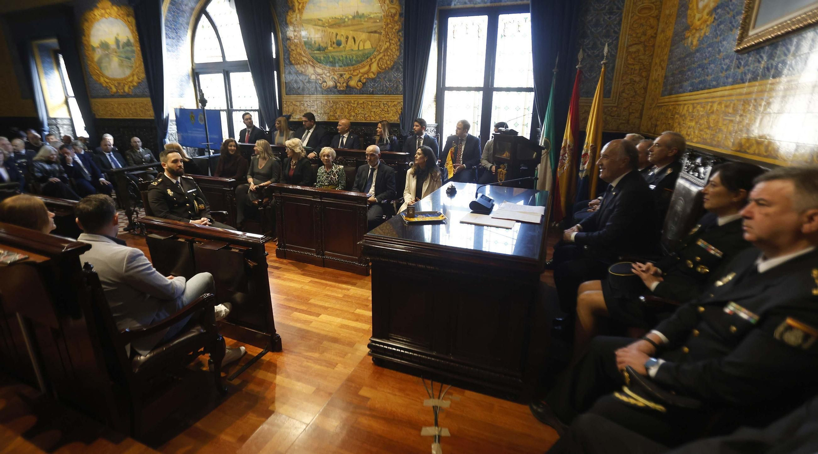 Las fotos del homenaje en Algeciras al inspector jefe de la Policía Nacional Francisco González Suárez