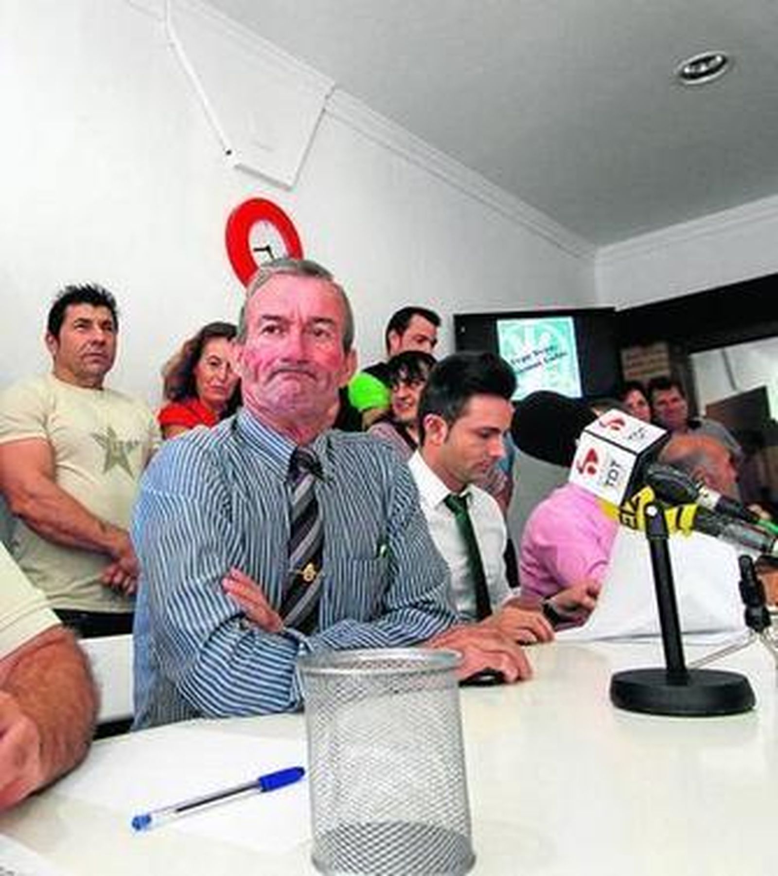 Melero y Moncayo, en una rueda de prensa en octubre.