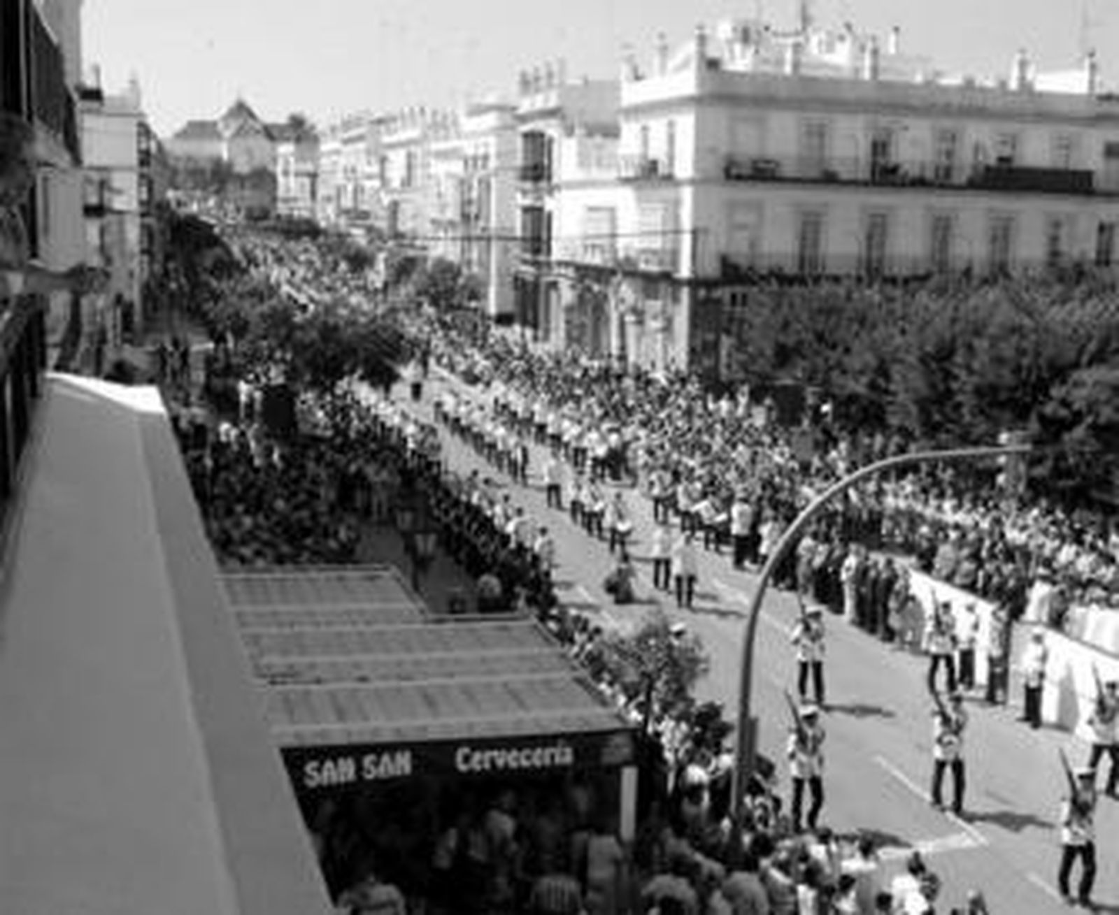 Aspecto que presentaba la calle Real el 24 de Septiembre del año pasado.