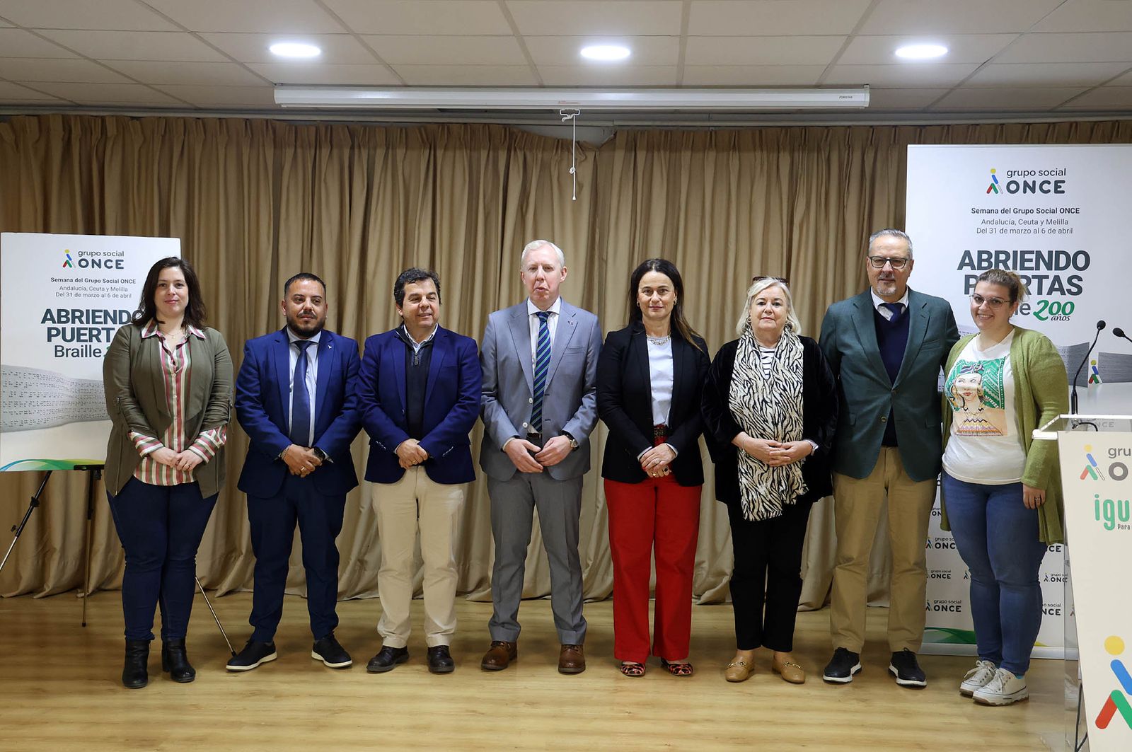 Imágenes de la inauguración de la Semana del Grupo Social ONCE de Huelva