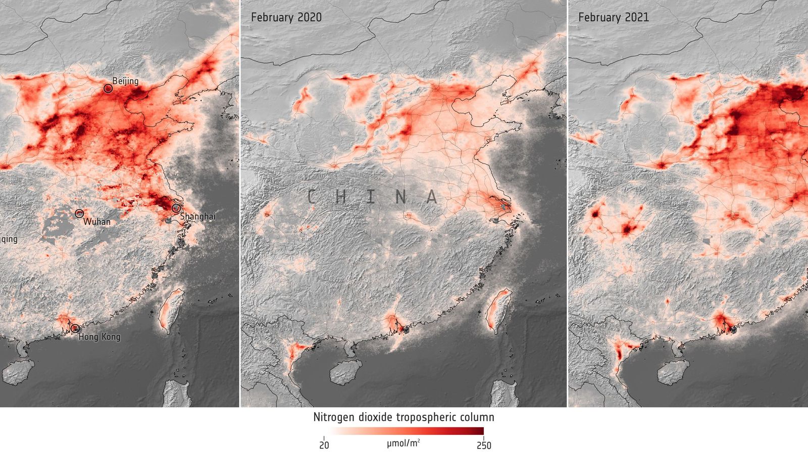 La contaminación atmosférica alcanza en China los niveles previos a la pandemia