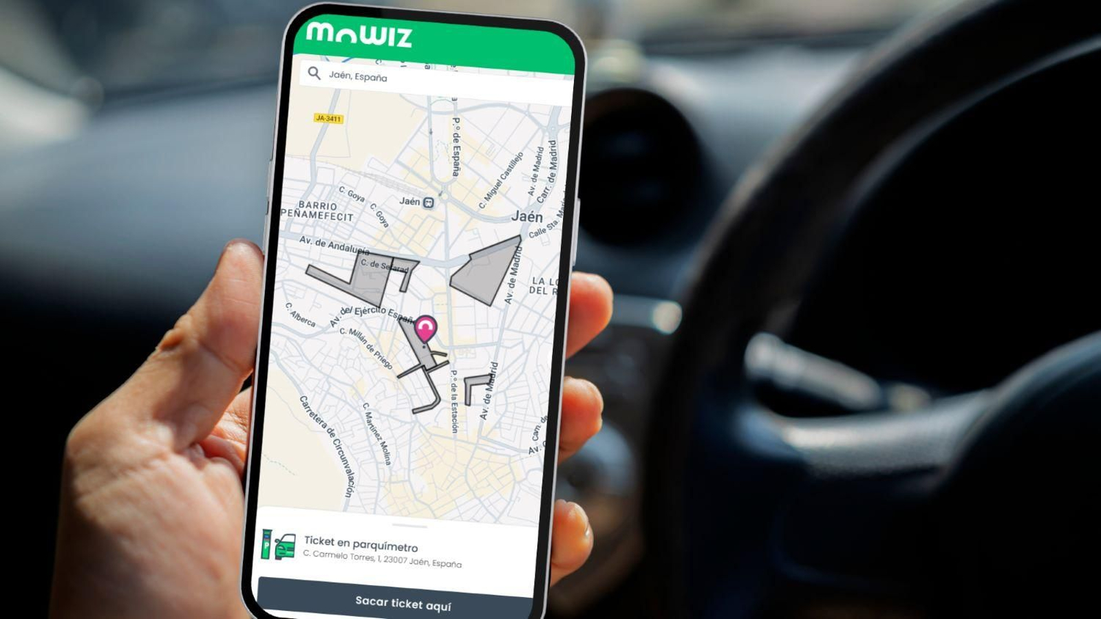 Pago de la ORA con Bizum a través de Mowiz.