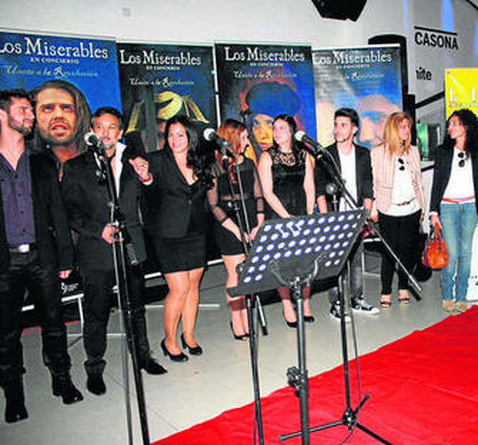 Acto de presentación del musical en la capital onubense.