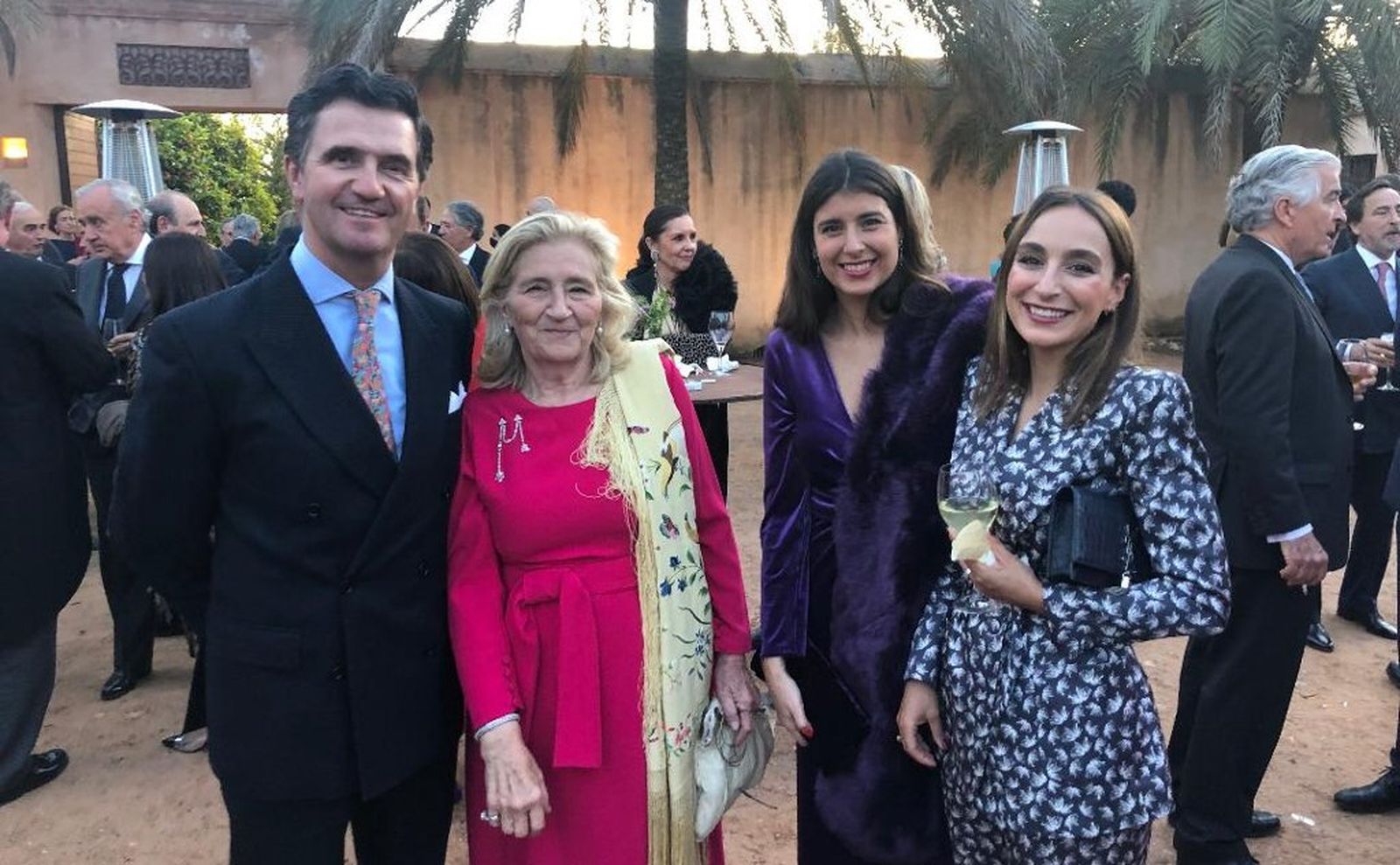 Tomás Morenés, marquesa de Villarreal de Burriel, Blanca Quesada Riveriego y Ana Trujillo.