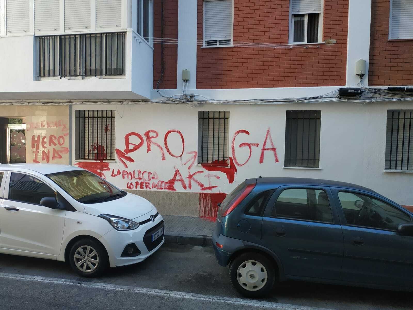El bloque pintado en el barrio de Loreto.