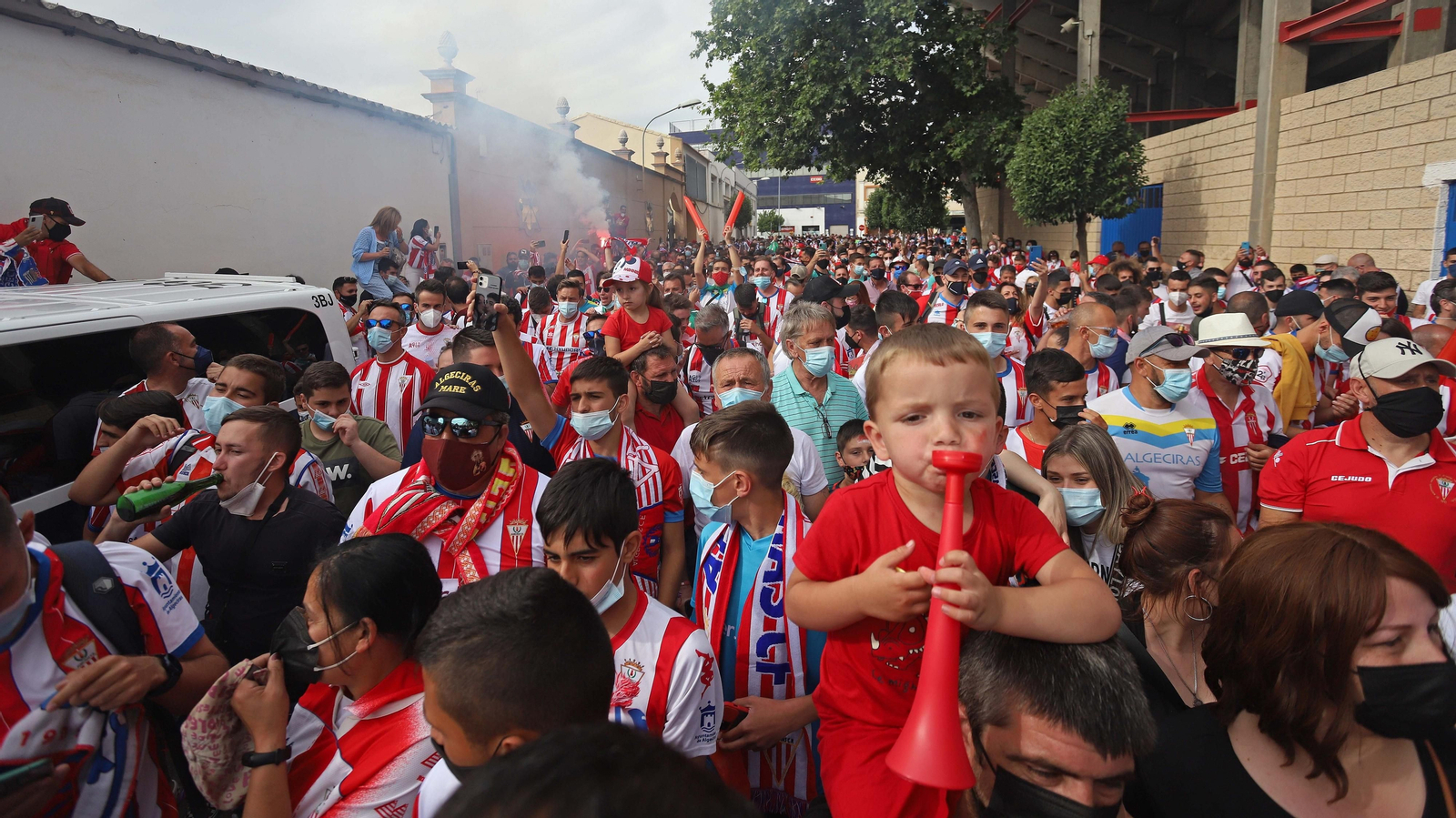 Fotos de la afición del Algeciras CF