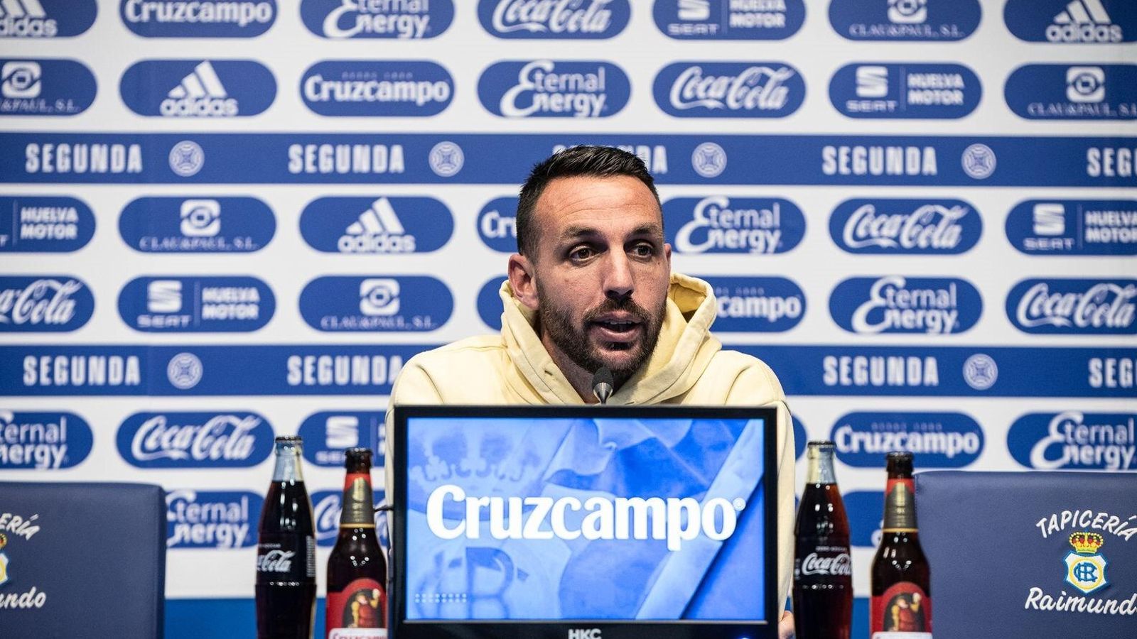 Rueda de prensa de los jugadores del Recreativo